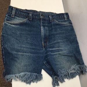 Levi’s vtg 70s 519 cutoff shorts orange tab size 35
